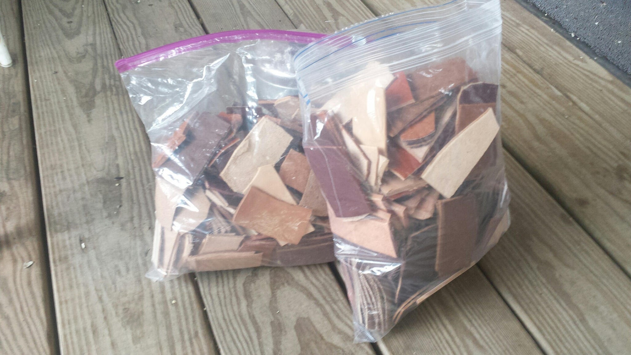  Leather Scraps for Crafting, Leather Working, Jewelry
